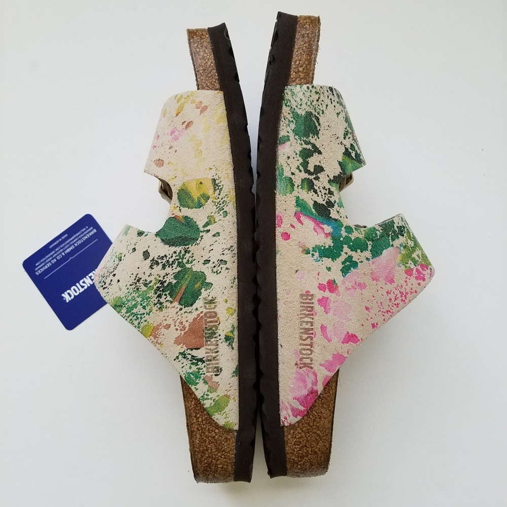 Birkenstock Arizona Flower Crush Beige Suede - Picture 4 of 7